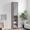 vidaXL Highboard gr&aring; sonoma 34,5x34x180 cm konstruert tre