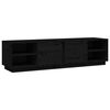 vidaXL TV-benk svart 156x40x40 cm heltre furu