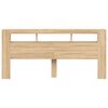 vidaXL Sengegavl sonoma eik 220x18,5x103,5 cm konstruert tre