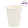 vidaXL Papir kaffekopper 1000 stk 8oz 200 ml hvit