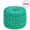 vidaXL B&aring;ttau gr&oslash;nn 8 mm 25 m polypropylen