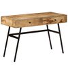 vidaXL Skrivebord med skuffer heltre mango 110x50x76 cm