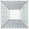 vidaXL Gabion hevet seng s&oslash;lv 50 x 50 x 150 cm Galvanisert St&aring;l
