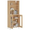 vidaXL Highboard sonoma eik 69,5x34x180 cm konstruert tre