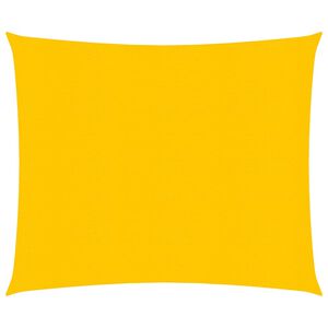 vidaXL Solseil 160 g/m&sup2; firkantet gul 5x5 m HDPE