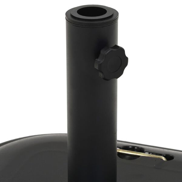 vidaXL Parasollfot svart betong firkantet 25 kg