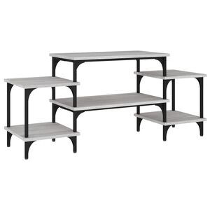 vidaXL TV-benk gr&aring; sonoma 117x35x52 cm konstruert tre