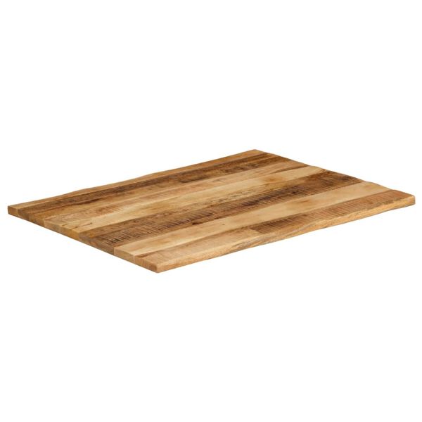 vidaXL Bordplate naturlig kant 100x80x2,5 cm grovt heltre mangotre
