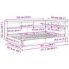 vidaXL Bokhylle Seng med lagring Betonggr&aring; 140 x 200 cm Konstruert tre
