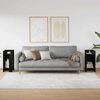 vidaXL Sidebord 2 stk med hylle svart 25,5x27x60 cm