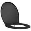 vidaXL Toalettsete Svart 47 x 37 x 4 cm Duroplast