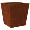 vidaXL Hageplanter 2 stk 40x40x40 cm oksidert st&aring;l