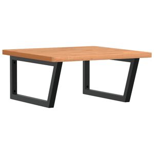 vidaXL Servanthylle veggmontert st&aring;l og heltre b&oslash;ketre