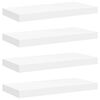 vidaXL Flytende vegghyller 4 stk hvit 50x23,5x3,8 cm MDF