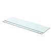 vidaXL Hyllepaneler 2 stk klart glass 80x20 cm