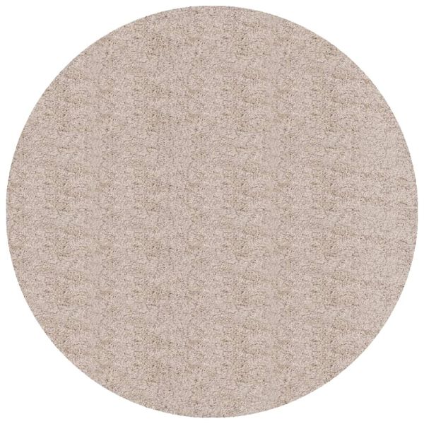 vidaXL Tykt teppe PAMPLONA h&oslash;y luv moderne beige &Oslash; 240 cm