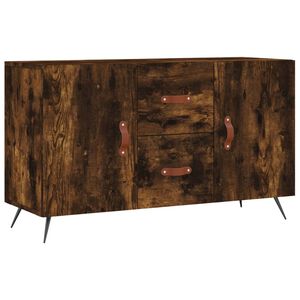 vidaXL Skjenk r&oslash;kt eik 100x36x60 cm konstruert tre