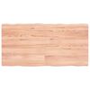 vidaXL Bordplate lysebrun 120x60x(2-4)cm behandlet heltre naturlig