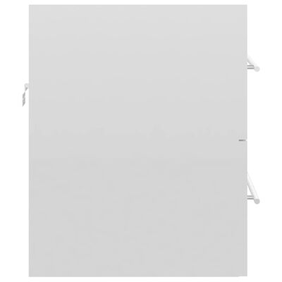 vidaXL Servantskap høyglans hvit 60x38,5x48 cm sponplate