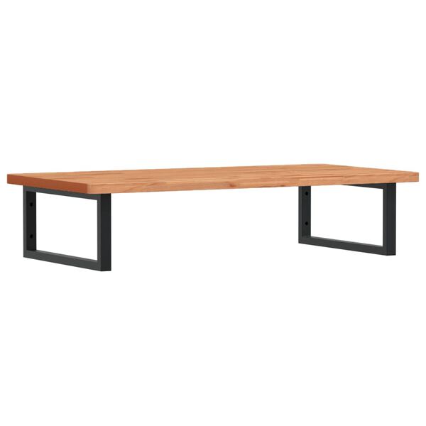 vidaXL Servanthylle veggmontert stål og heltre bøketre