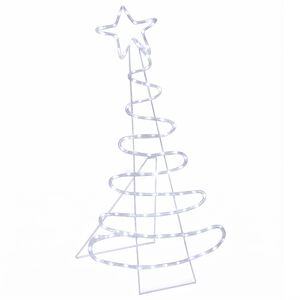 vidaXL LED-juletre LOVIISA 100 LED-lys Kaldhvit 51 x 99 cm
