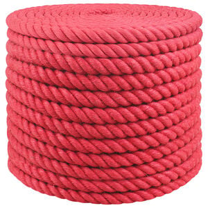 vidaXL Jute tau 16 mm R&oslash;d 100% Tossa jute