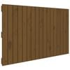 vidaXL Veggmontert hodegavl honningbrun 108x3x60 cm heltre furu