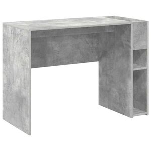 vidaXL Skrivebord Betonggr&aring; Konstruert tre 109 x 50 x 78 cm