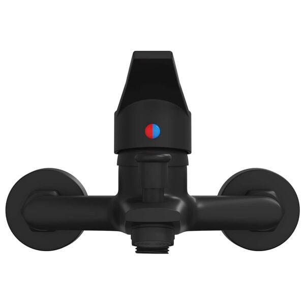 vidaXL Dusjblandebatteri Svart G 1 / 2 tommer