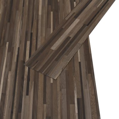 vidaXL PVC-gulvplanker 5,02 m² 2 mm selvklebende stripet brun