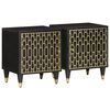 vidaXL Nattbord 2 stk 40x33x46 cm heltre mango