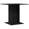 vidaXL Spisebord svart eik 80x80x75 cm konstruert tre