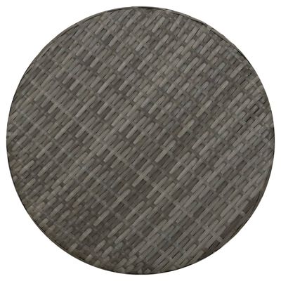 vidaXL Tebord grå 45 cm polyrotting