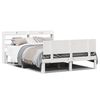 vidaXL Sengeramme med hodegavl hvit 140x200 cm heltre furu