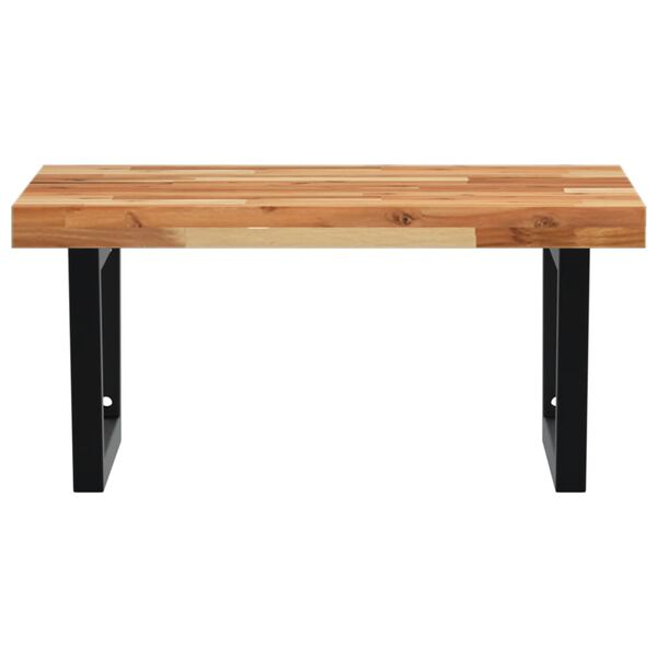 vidaXL Servanthylle veggmontert st&aring;l og heltre akasie