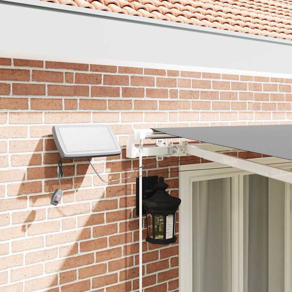 vidaXL Markise med Hvit 5 × 3,5 m Metall