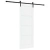 vidaXL Skyved&oslash;r 78 x 211 cm Konstruert tre Hvit og svart