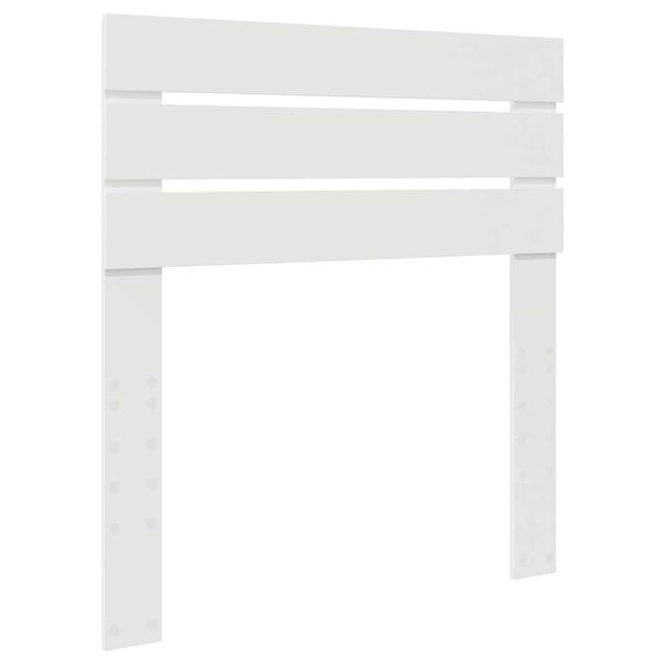 vidaXL Hodegavl med hodegjerde Hvit 90 cm Konstruert tre