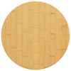 vidaXL Bordplate &Oslash;40x2,5 cm bambus
