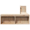 vidaXL Nattbord med skrivebord 232x112x75 cm heltre furu