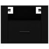 vidaXL Veggmonterte nattbord 2 stk svart 50x36x40 cm