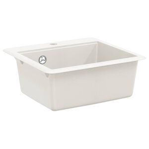 vidaXL Vask Hvit 470 x 440 mm Granitt