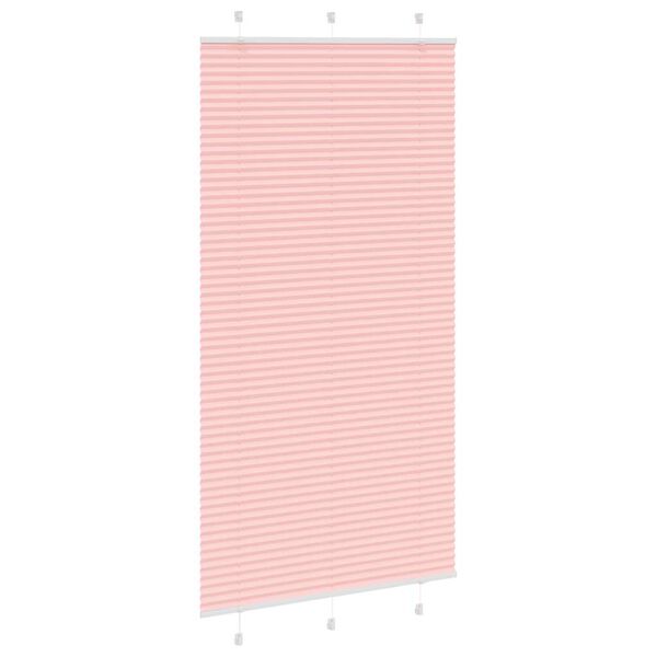 vidaXL pliss&eacute;gardin Rosa 105x200 cm Stoff Bredde 104,4 cm Polyester