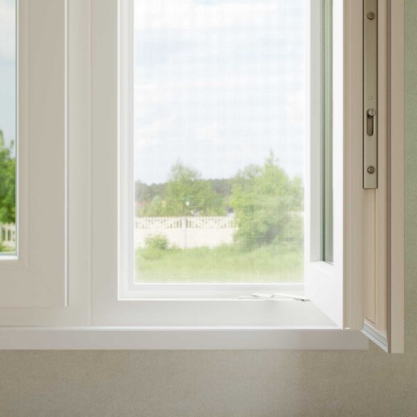 vidaXL Insektnett Hvit 80 x 1000 cm Fiberglass