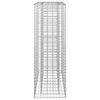 vidaXL Gabion hevet seng s&oslash;lv 90 x 50 x 150 cm Galvanisert St&aring;l