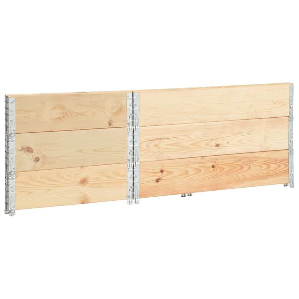 vidaXL Pallekarmer 3 stk 50x100 cm heltre furu