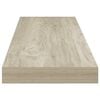 vidaXL Flytende vegghyller 2 stk eik 90x23,5x3,8 cm MDF
