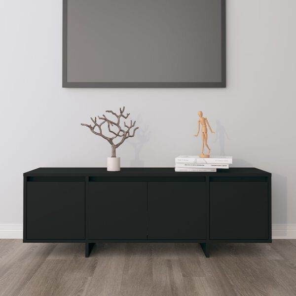 vidaXL TV-benk svart 120x30x40,5 cm konstruert tre