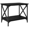 vidaXL Sidetabell Svart Eik 55 x 38 x 45 cm Konstruert tre