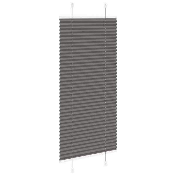 vidaXL pliss&eacute;gardin sort 55x100 cm Stoff Bredde 54,4 cm Polyester